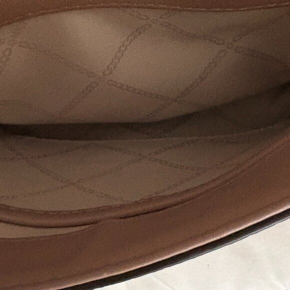 Michael Kors Rose Signature Coated Canvas and Leather Whitney Shoulder Bag - Picture 8 of 14